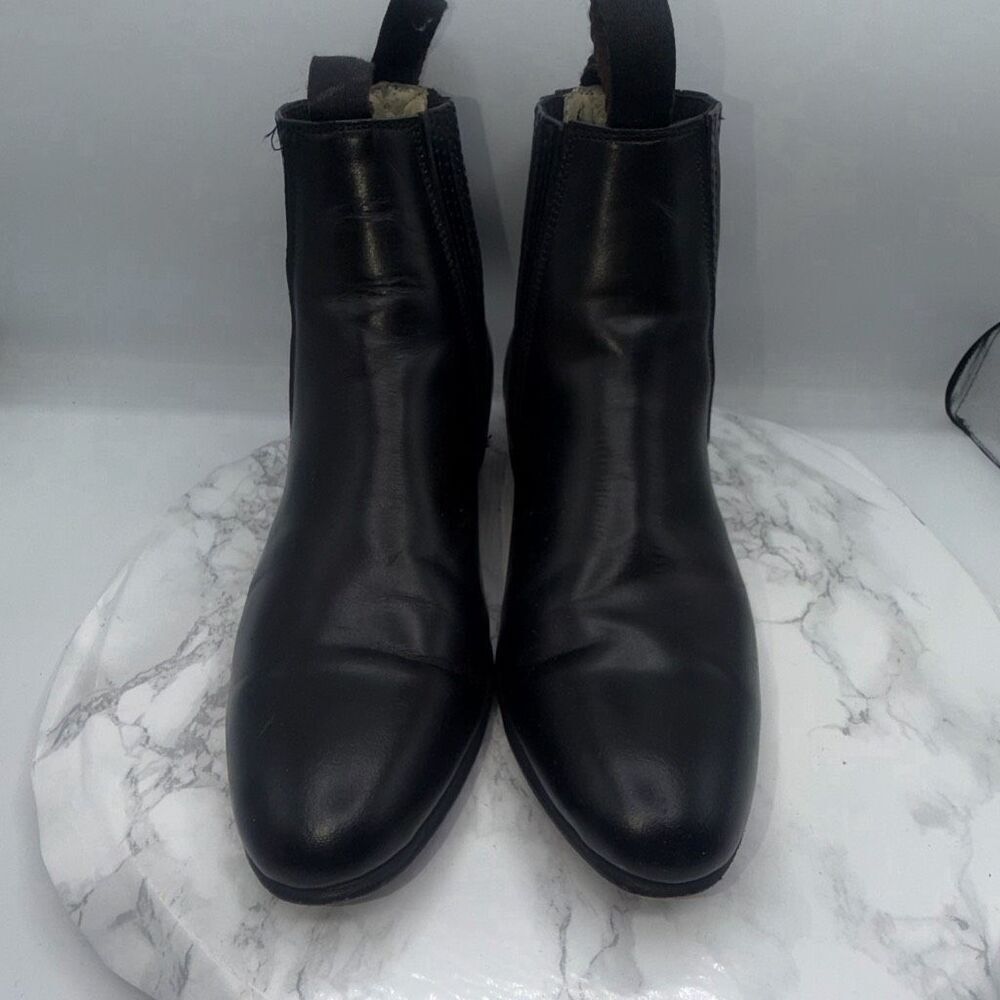 CAMARENA Black Leather Mexican Charro Boot-7.5 - Picture 4 of 8